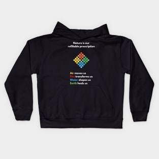 4 Elements of Natural Healing Kids Hoodie